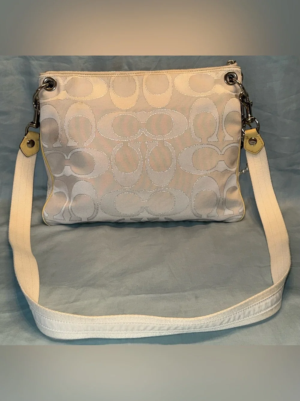 Coach Poppy Signature Sateen Hippie Crossbody Bag